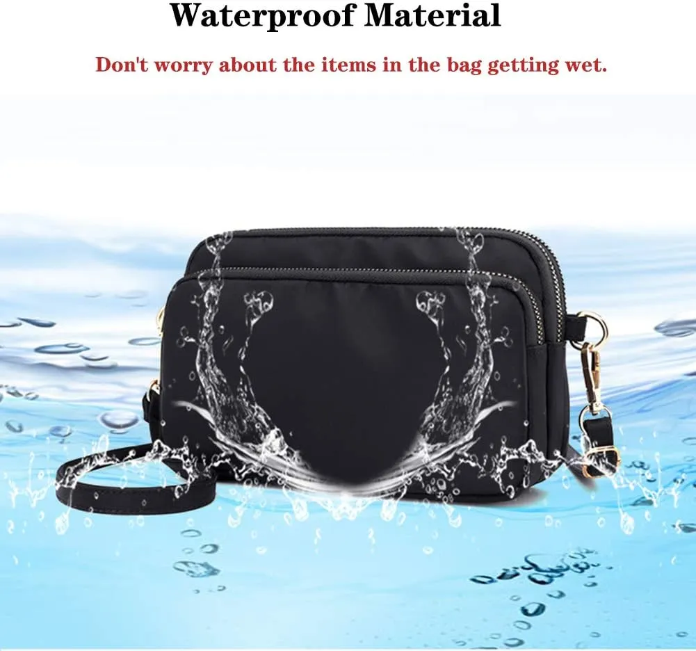 Mudono Crossbody Bag for Women, Lightweight Shoulder Purse Nylon Shoulder Bag Satchel Small Pocketbooks