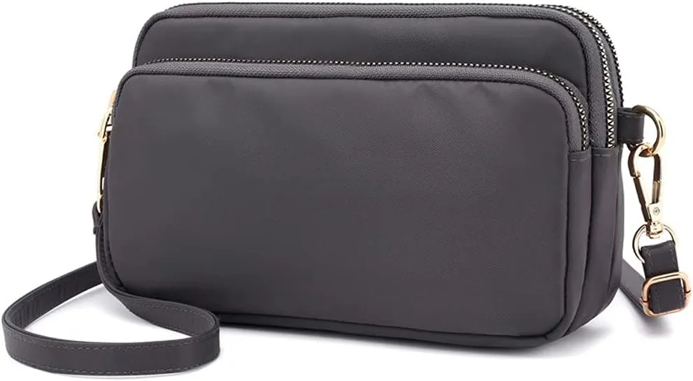 Mudono Crossbody Bag for Women, Lightweight Shoulder Purse Nylon Shoulder Bag Satchel Small Pocketbooks