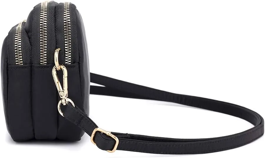 Mudono Crossbody Bag for Women, Lightweight Shoulder Purse Nylon Shoulder Bag Satchel Small Pocketbooks
