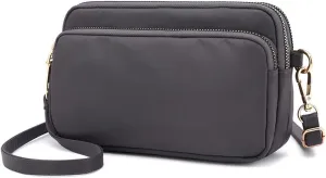 Mudono Crossbody Bag for Women, Lightweight Shoulder Purse Nylon Shoulder Bag Satchel Small Pocketbooks
