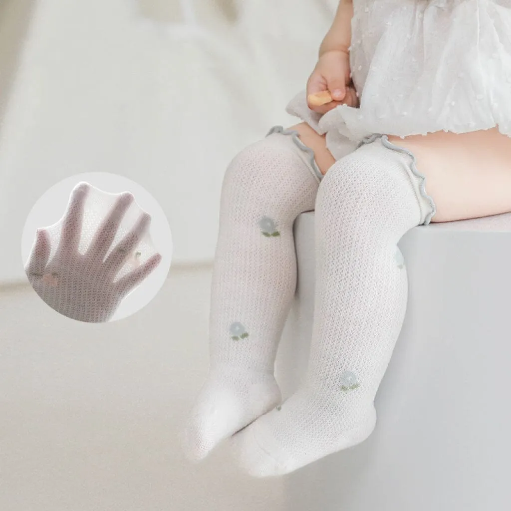 Nadia Ruffle Summer Knee Socks