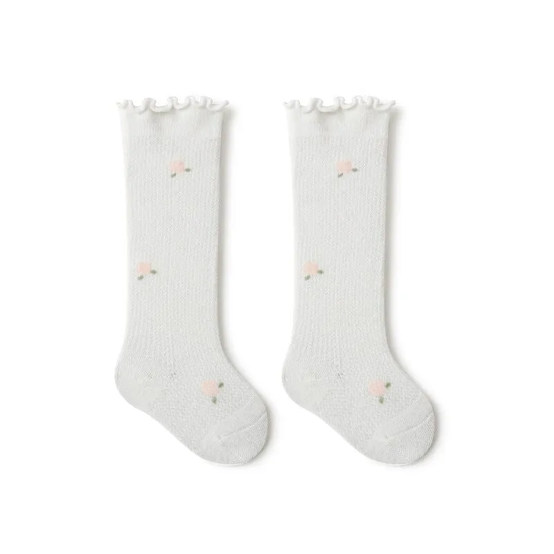 Nadia Ruffle Summer Knee Socks