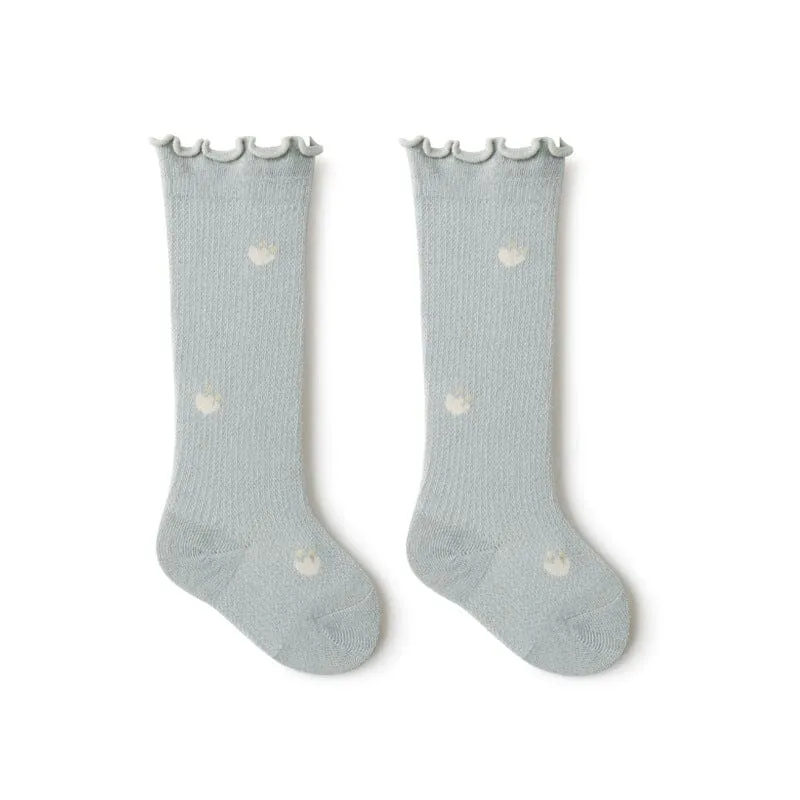 Nadia Ruffle Summer Knee Socks