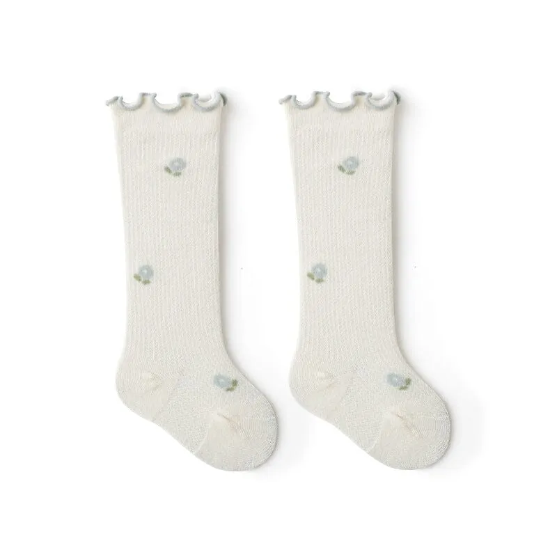Nadia Ruffle Summer Knee Socks