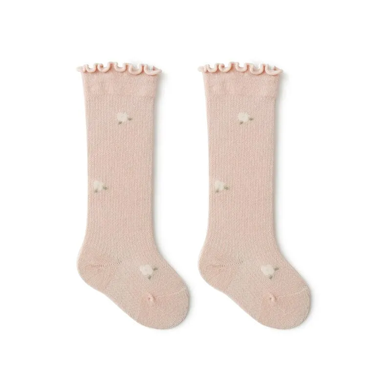 Nadia Ruffle Summer Knee Socks