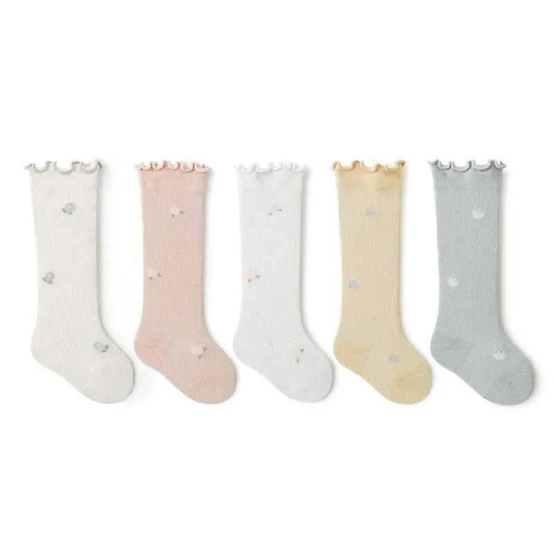 Nadia Ruffle Summer Knee Socks