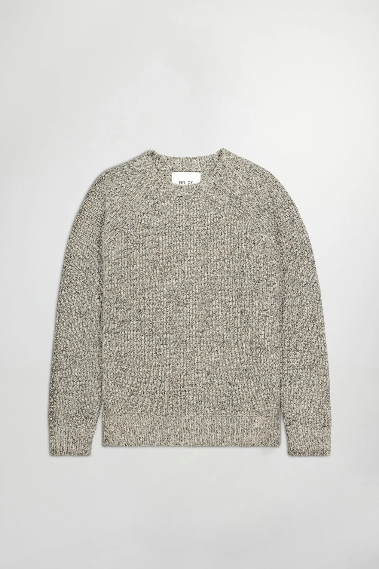 NN07 Jacobo Knit Sweater khaki melange