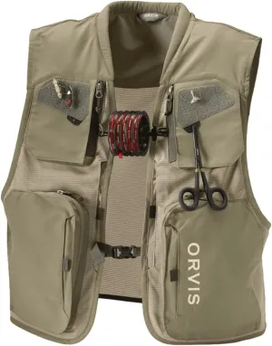 Orvis Clearwater Mesh Fly Fishing Vest - Lightweight Vest with Tool Docks, Tippet Holder Loops, and Fly Drying Patches