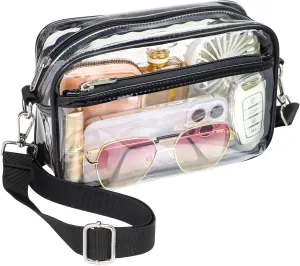 PACKISM Clear Bag for Stadium Events - Clear Purses for Women Stadium Crossbody Concert Bag for Game Day Sports, Festival