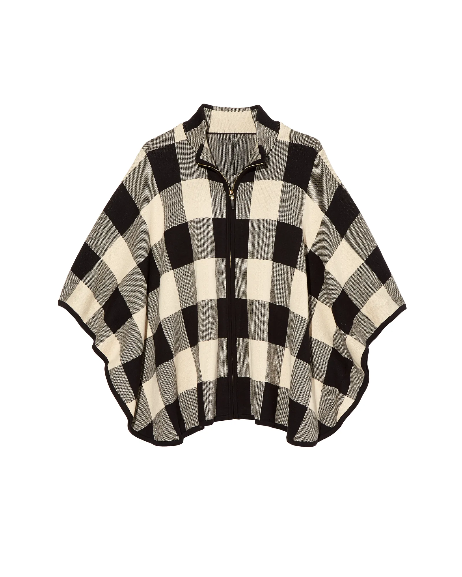 Patty Poncho | Black / Ivory