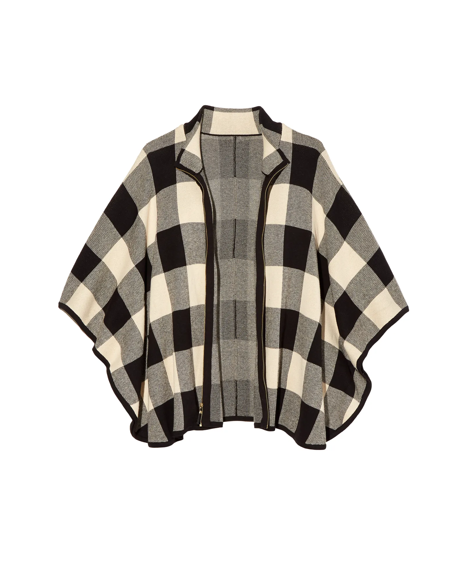 Patty Poncho | Black / Ivory