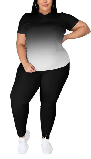 PINSV Plus Size Outfits For Women 2 Piece Sets 1x-5x