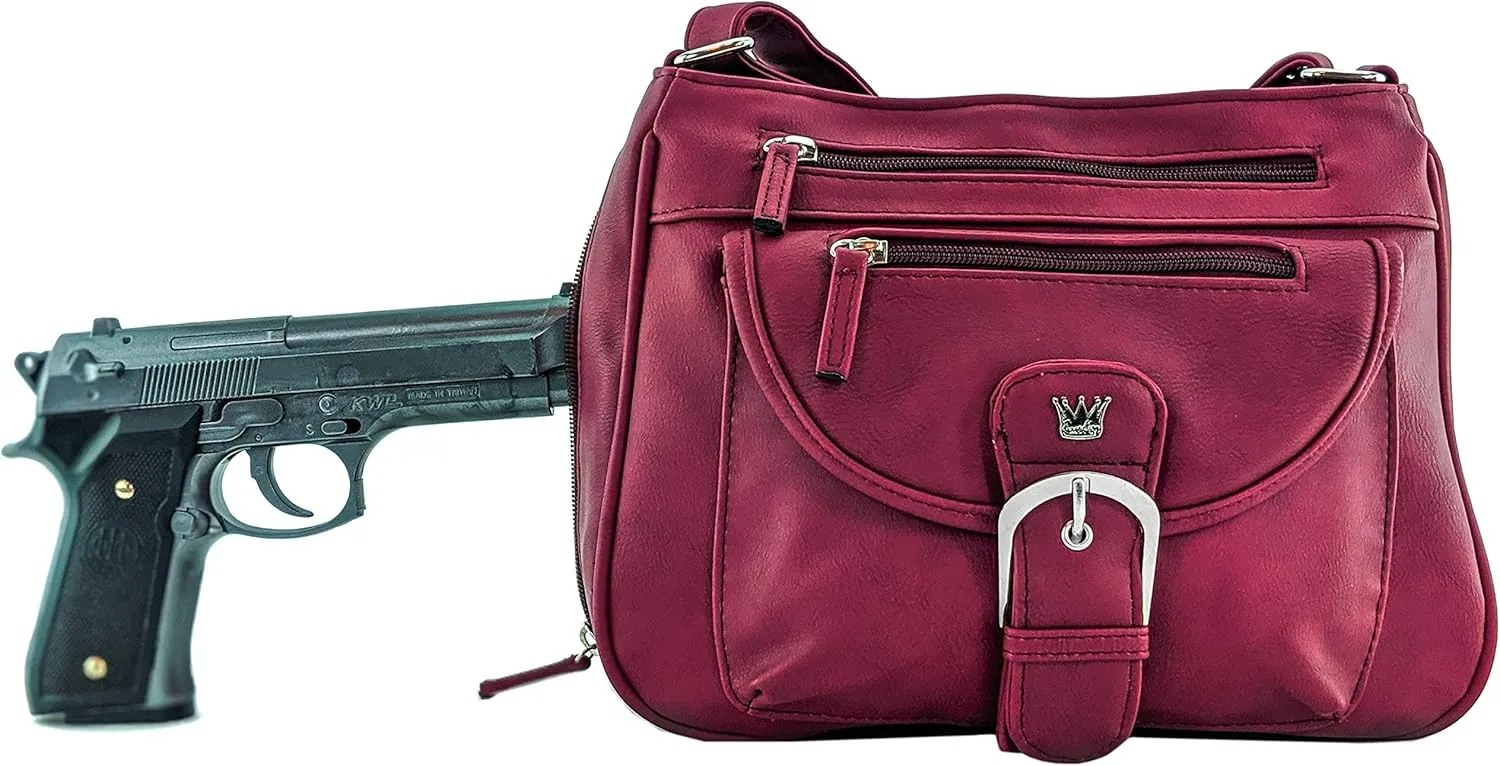 Pistol CCW Concealed Carry Handbag Conceal Crossbody & Shoulder Bag