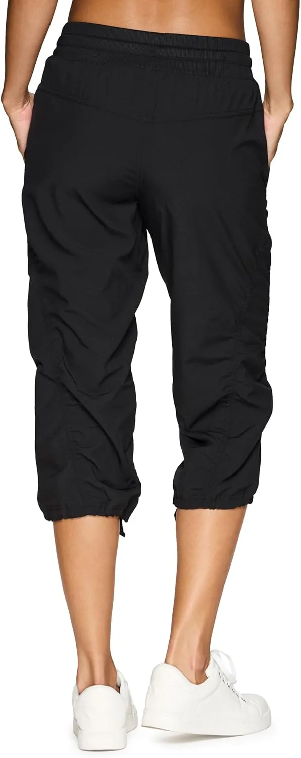 RBX Active Capri Pants for Women Joggers Stretch Lightweight Womens Casual Pant Capri with Drawstring
