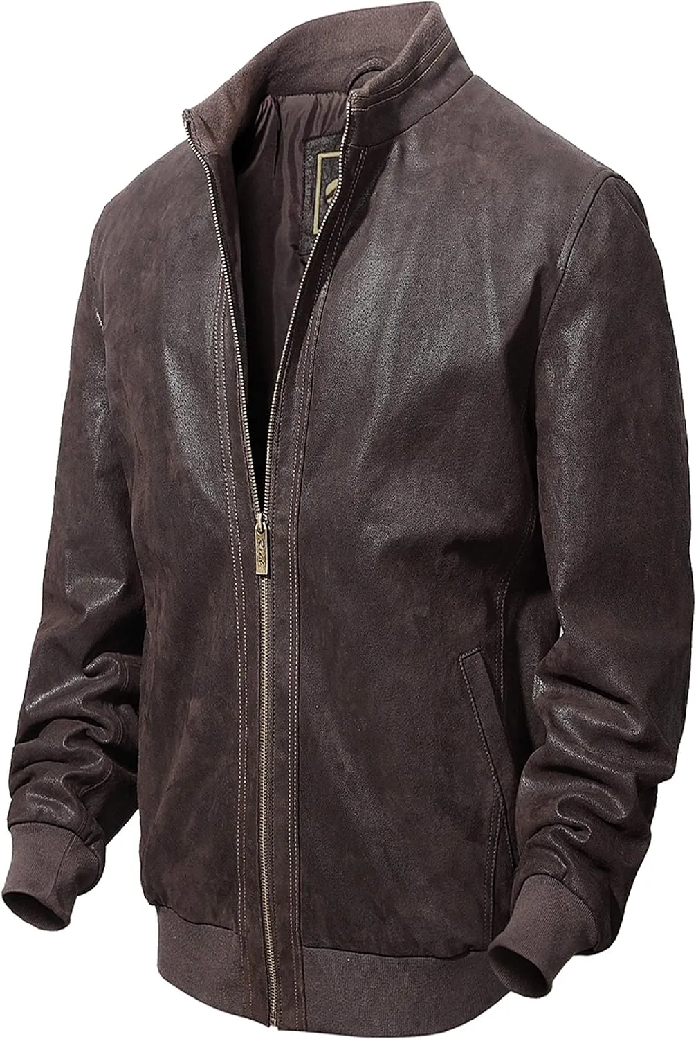 REED MEN'S BASEBALL SUEDE LEATHER JACKET (IMPORTED)