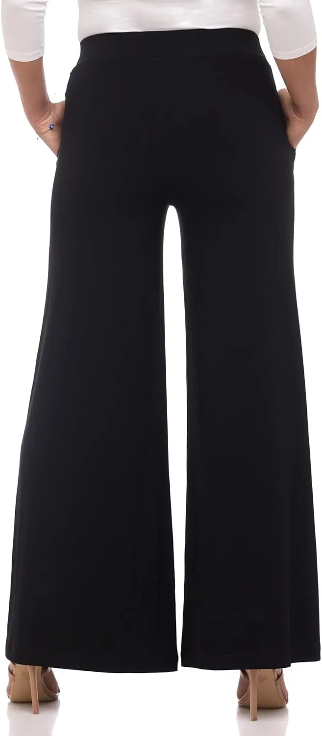 REKUCCI Travel in Style Women's Stretchy Elegant Palazzo Wide Leg Pant