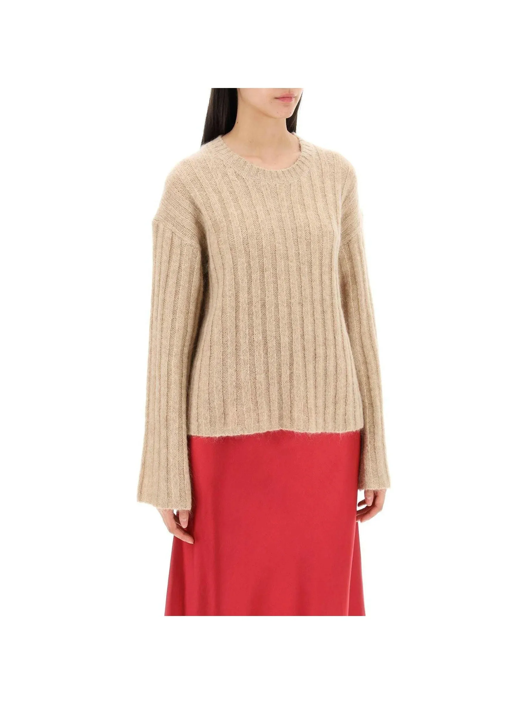 Ribbed Knit Organic Sweater