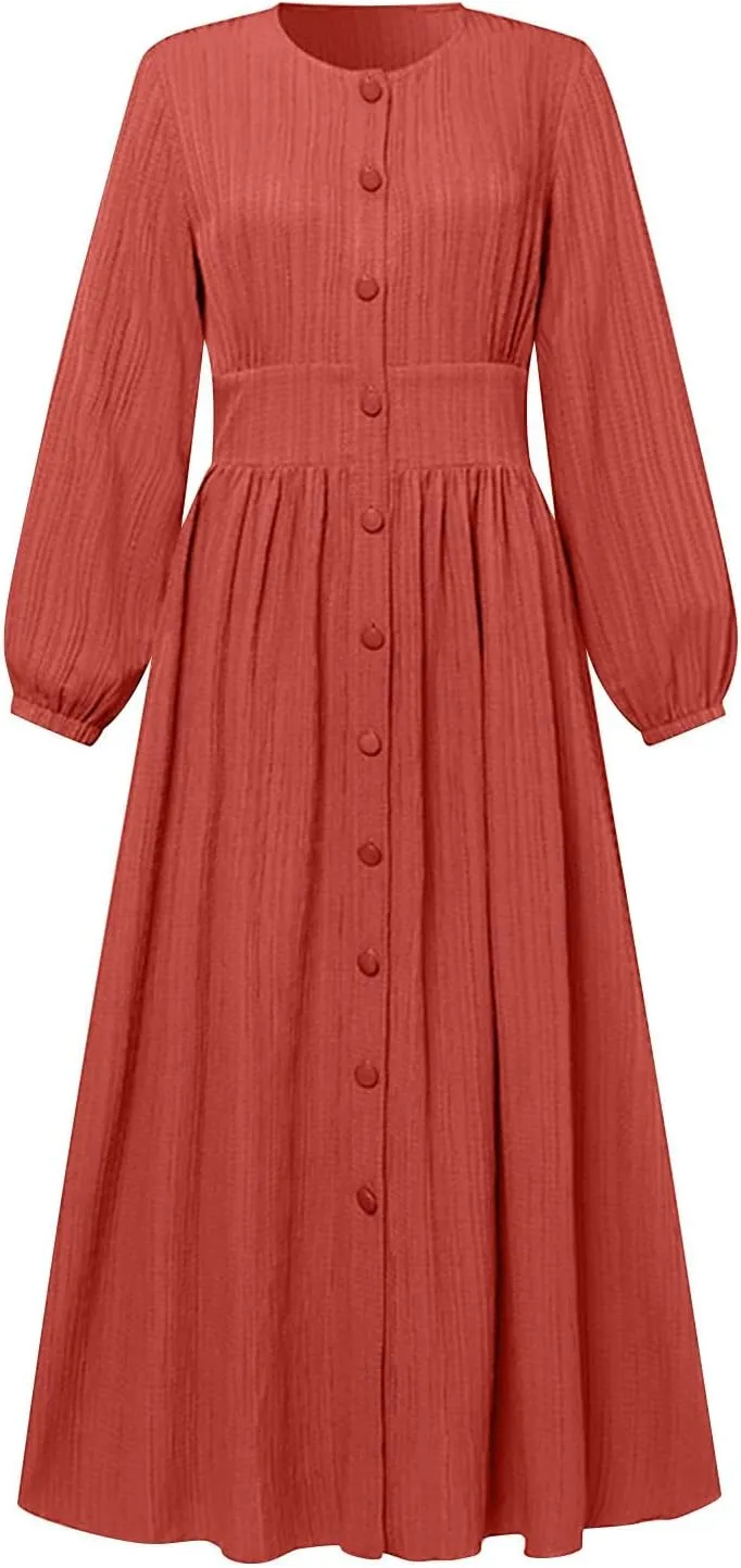 Ruffle Hem Muslim Abaya Women Plus Size Crewneck Long Sleeve Maxi Dress Arabian Dubai Islamic Robe Without Headscarf