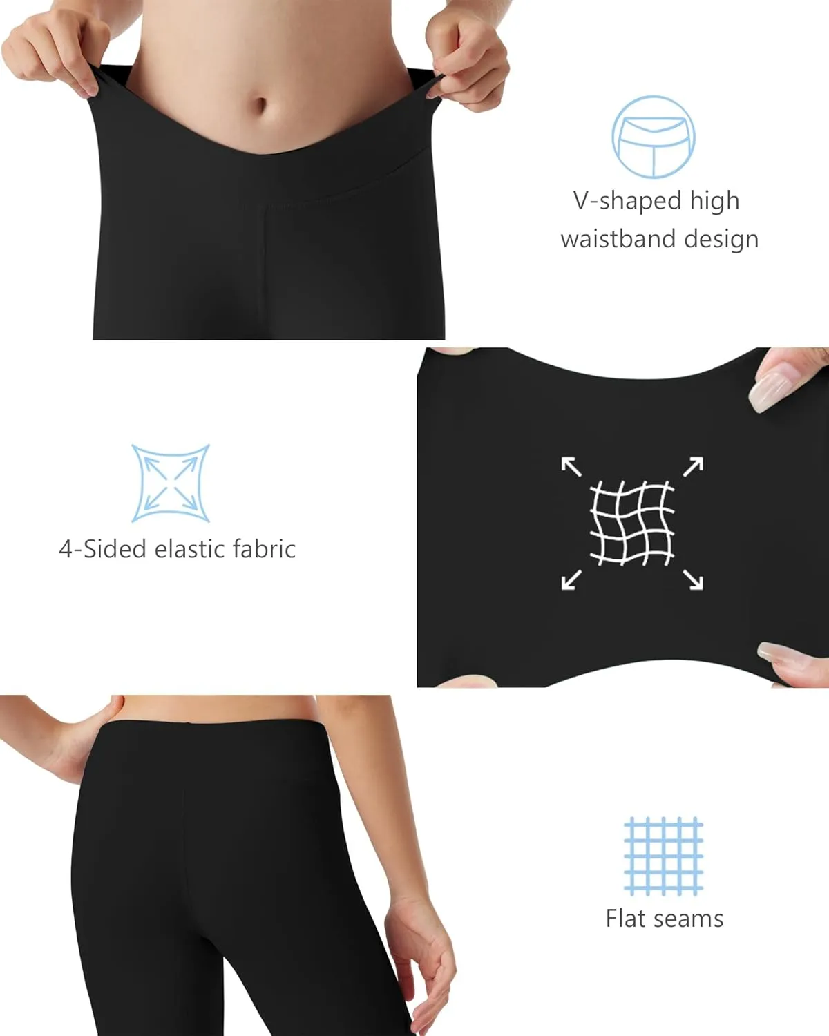 Runhit Girls Athletic Leggings Cross High Waisted Kids Yoga Dance Compression Pants for Teen Workout Running