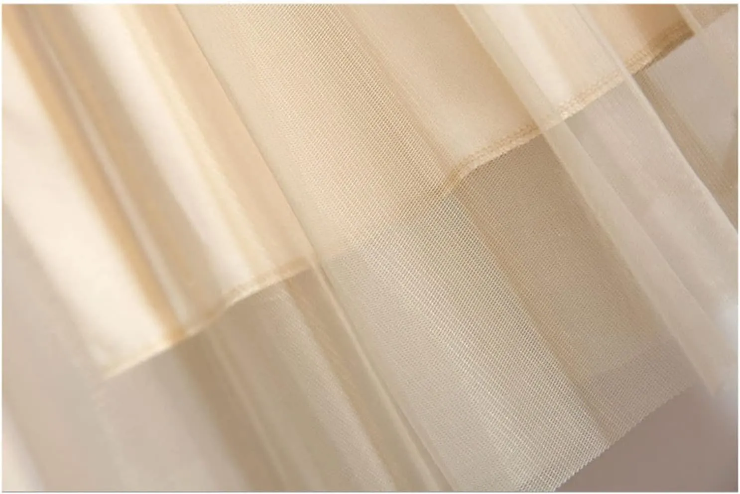 SaoBiiu Summer Pleated Lace Skirt Women Double Layer Sweet Mesh Elastic High Waist Spring Long Skirts