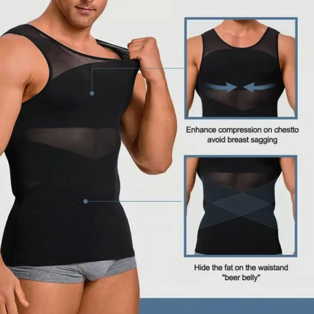 Sculptcore - Shaper Vest 2.0, Mens Body Shaper for Men, Men Body Shaper, Compression Tank Top Men