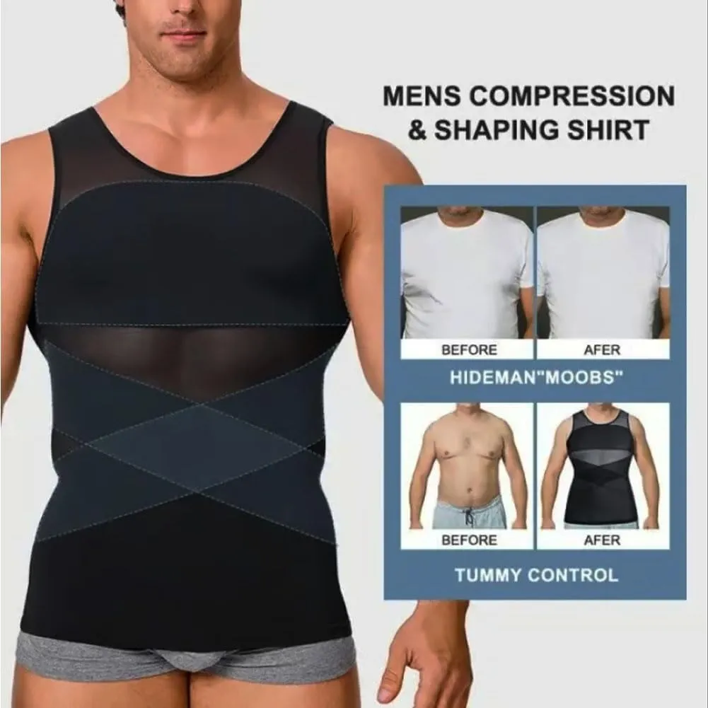 Sculptcore - Shaper Vest 2.0, Mens Body Shaper for Men, Men Body Shaper, Compression Tank Top Men