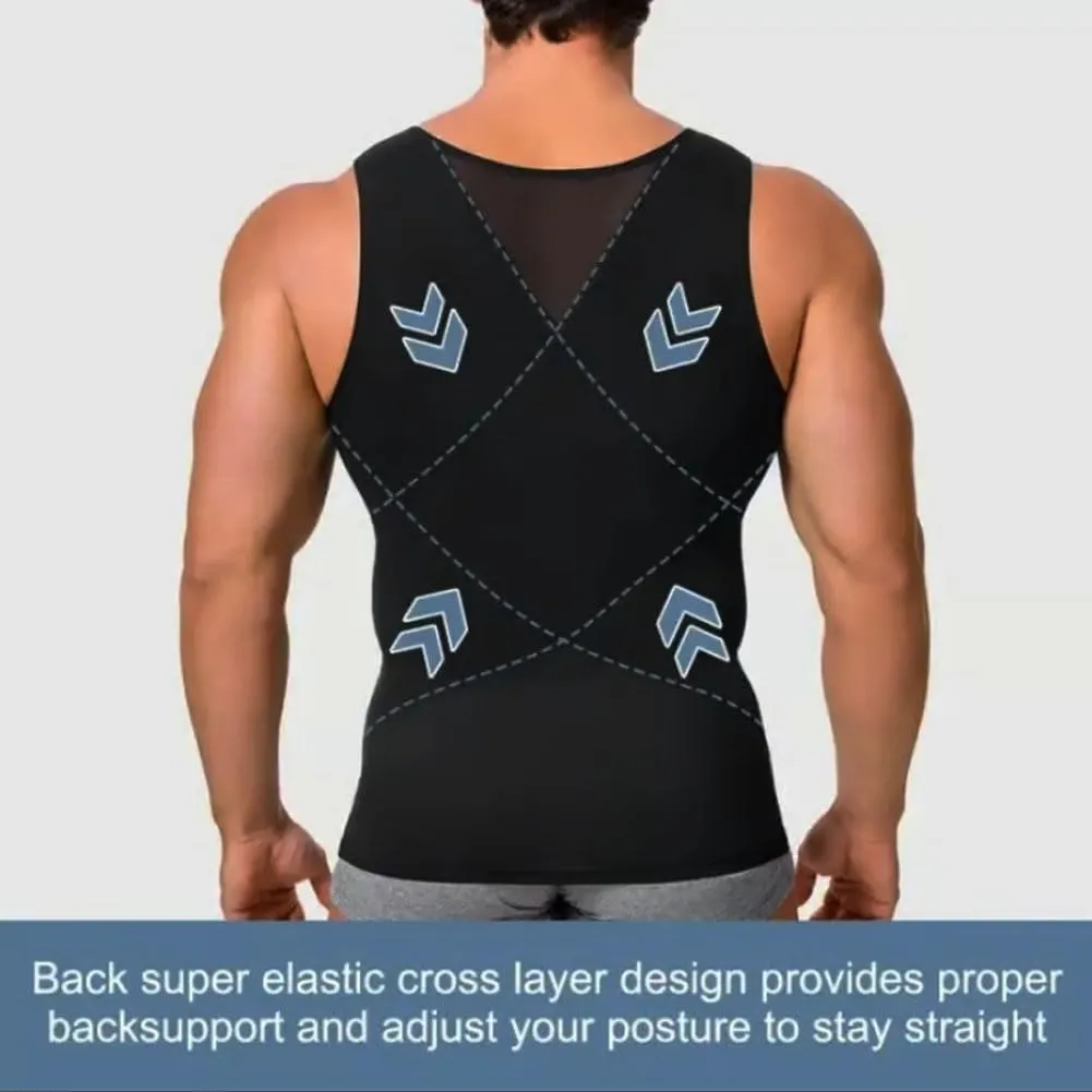Sculptcore - Shaper Vest 2.0, Mens Body Shaper for Men, Men Body Shaper, Compression Tank Top Men