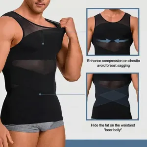 Sculptcore - Shaper Vest 2.0, Mens Body Shaper for Men, Men Body Shaper, Compression Tank Top Men