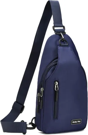 Seoky Rop Small Sling Backpack Crossbody Sling Bag Nylon Chest Bag Daypack Fanny Pack Cross Body Bag for Travel Hiking