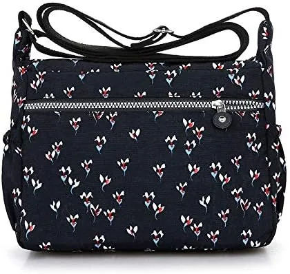 Single shoulder Messenger Crossbody Bag Nylon Purse Satchel Travel Women Lady Fashion Top Handle