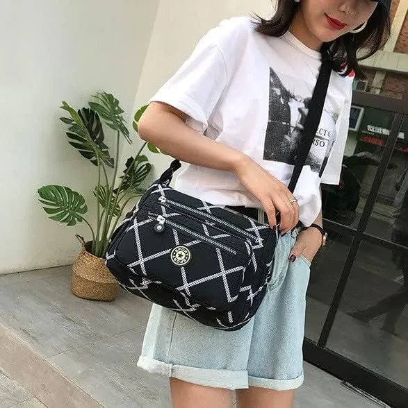 Single shoulder Messenger Crossbody Bag Nylon Purse Satchel Travel Women Lady Fashion Top Handle