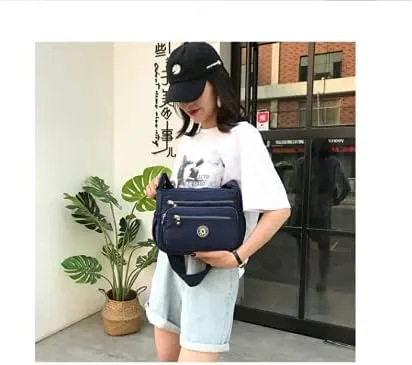 Single shoulder Messenger Crossbody Bag Nylon Purse Satchel Travel Women Lady Fashion Top Handle
