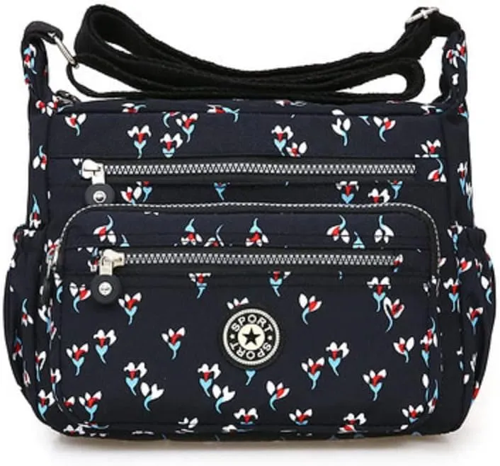 Single shoulder Messenger Crossbody Bag Nylon Purse Satchel Travel Women Lady Fashion Top Handle