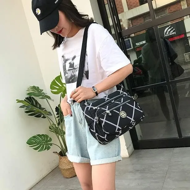 Single shoulder Messenger Crossbody Bag Nylon Purse Satchel Travel Women Lady Fashion Top Handle