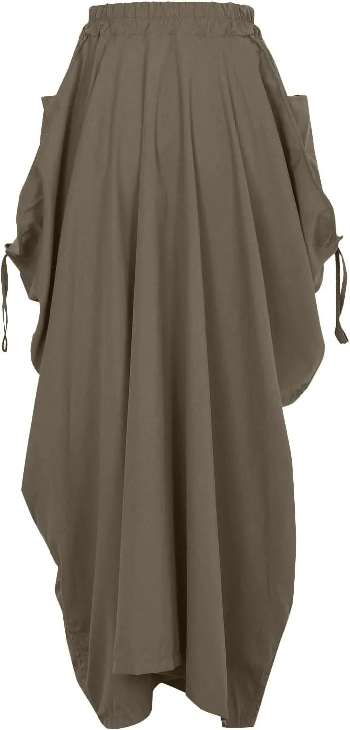 Skirt for Women Maxi Boho Casual Skirt Bohemian Organic Cotton Hippie Party Gypsy with Pockets 2024