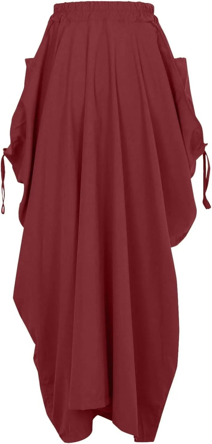 Skirt for Women Maxi Boho Casual Skirt Bohemian Organic Cotton Hippie Party Gypsy with Pockets 2024