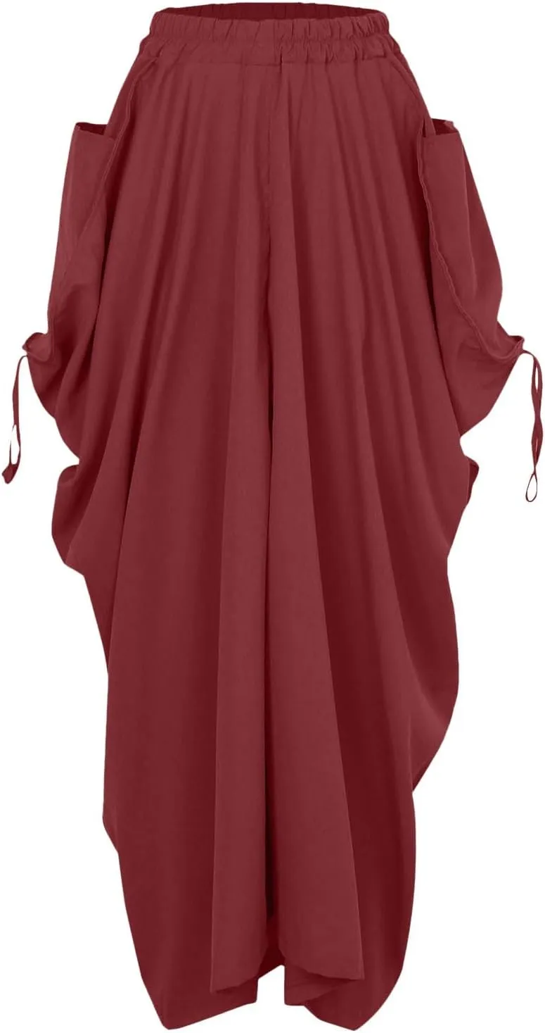 Skirt for Women Maxi Boho Casual Skirt Bohemian Organic Cotton Hippie Party Gypsy with Pockets 2024