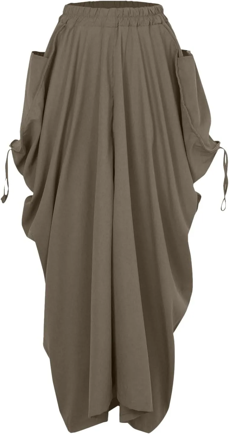 Skirt for Women Maxi Boho Casual Skirt Bohemian Organic Cotton Hippie Party Gypsy with Pockets 2024