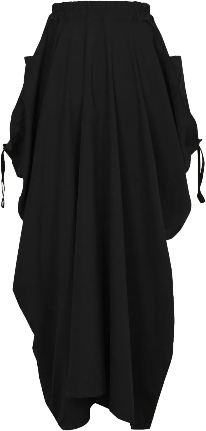 Skirt for Women Maxi Boho Casual Skirt Bohemian Organic Cotton Hippie Party Gypsy with Pockets 2024