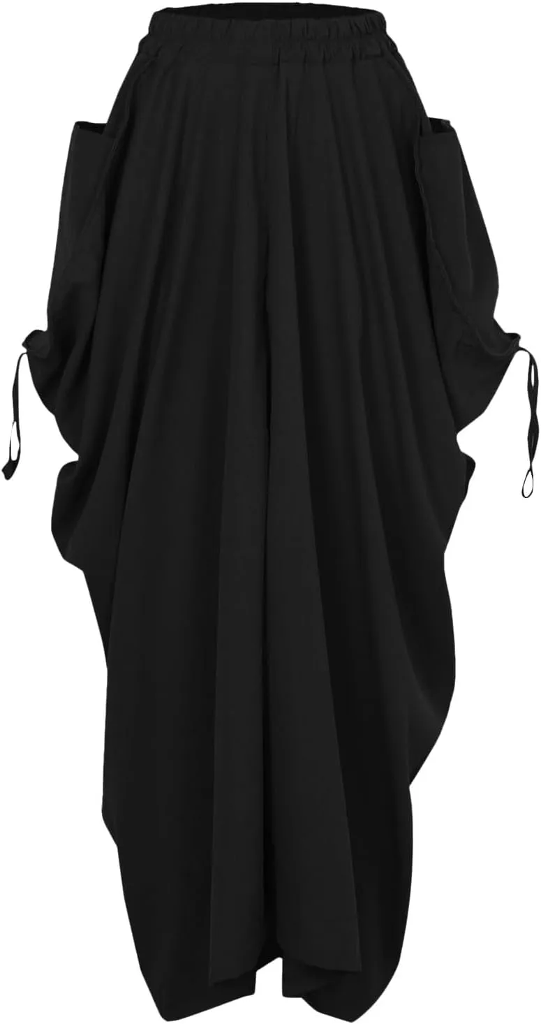Skirt for Women Maxi Boho Casual Skirt Bohemian Organic Cotton Hippie Party Gypsy with Pockets 2024