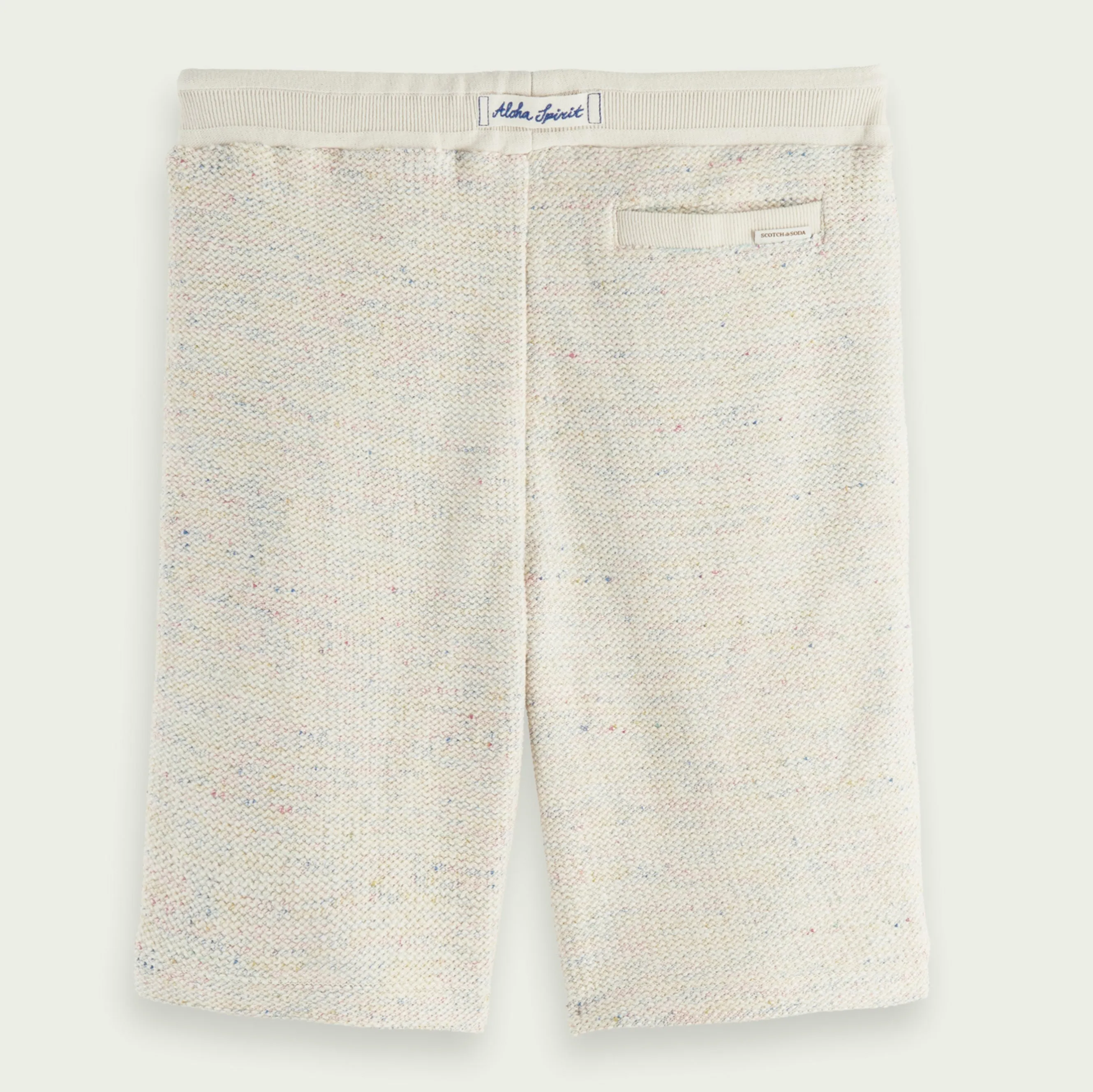 Structured Felpa Sweat Shorts (Blue Melange)