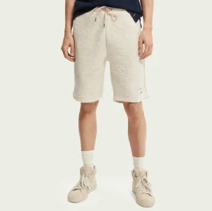 Structured Felpa Sweat Shorts (Blue Melange)