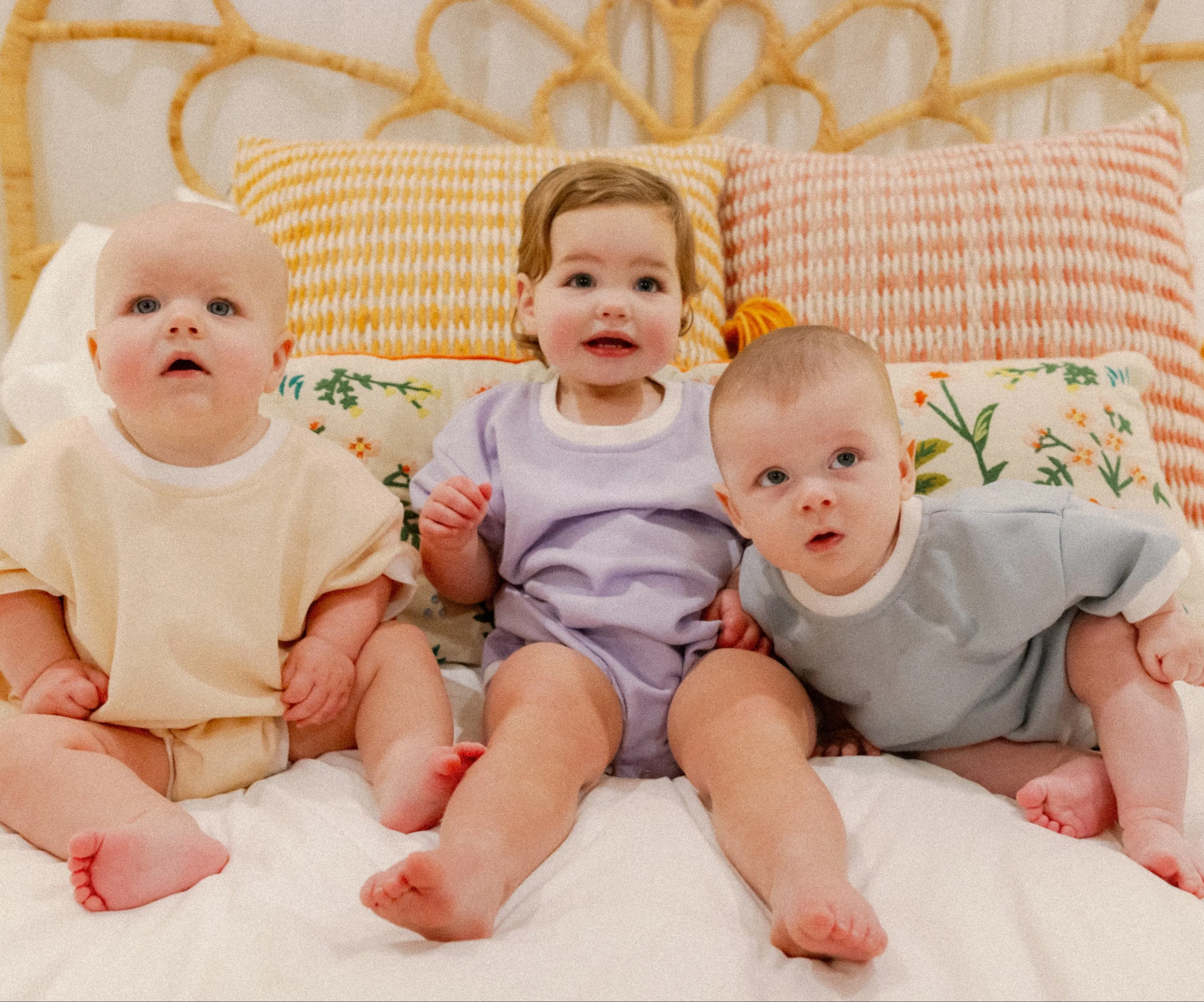 Sullivan Romper in Light Blue