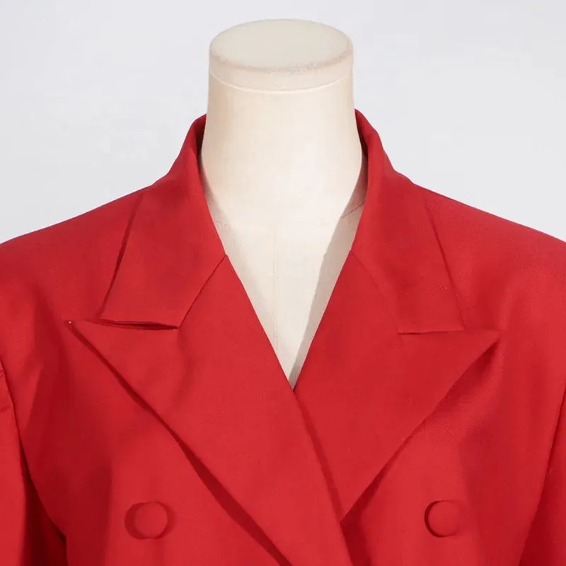 Trend4us Luxe Backless Lace-Up Blazer