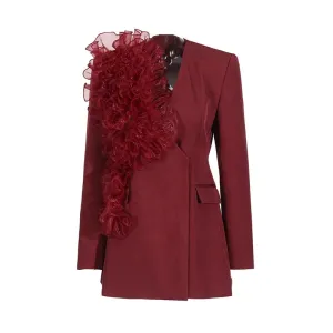 Trend4us Statement Ruffle Blazer Dress