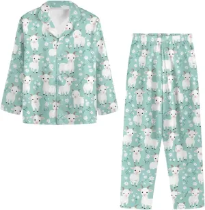 Upetstory Women's Pajama Sets Long Sleeve Pjs Lounge Sets Button Down Sleepwear