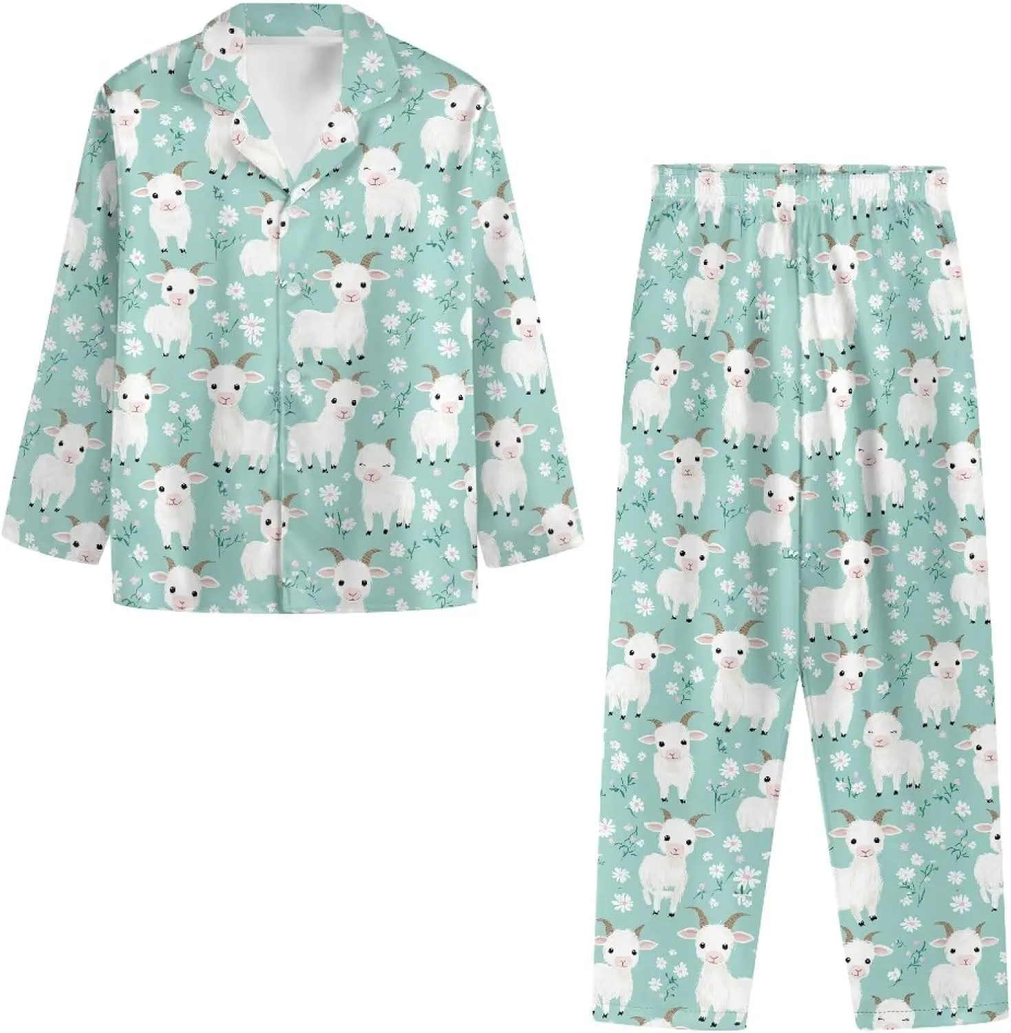 Upetstory Women's Pajama Sets Long Sleeve Pjs Lounge Sets Button Down Sleepwear