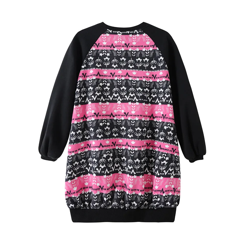 Vauva FW23 - Girls Organic Cotton Long Sweatshirt (Black)