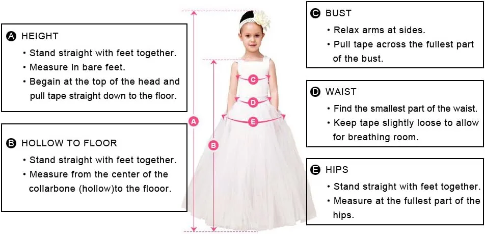 WDE Long Little Girls Pageant Dresses for Wedding Kids First Communion Prom Ball Gown