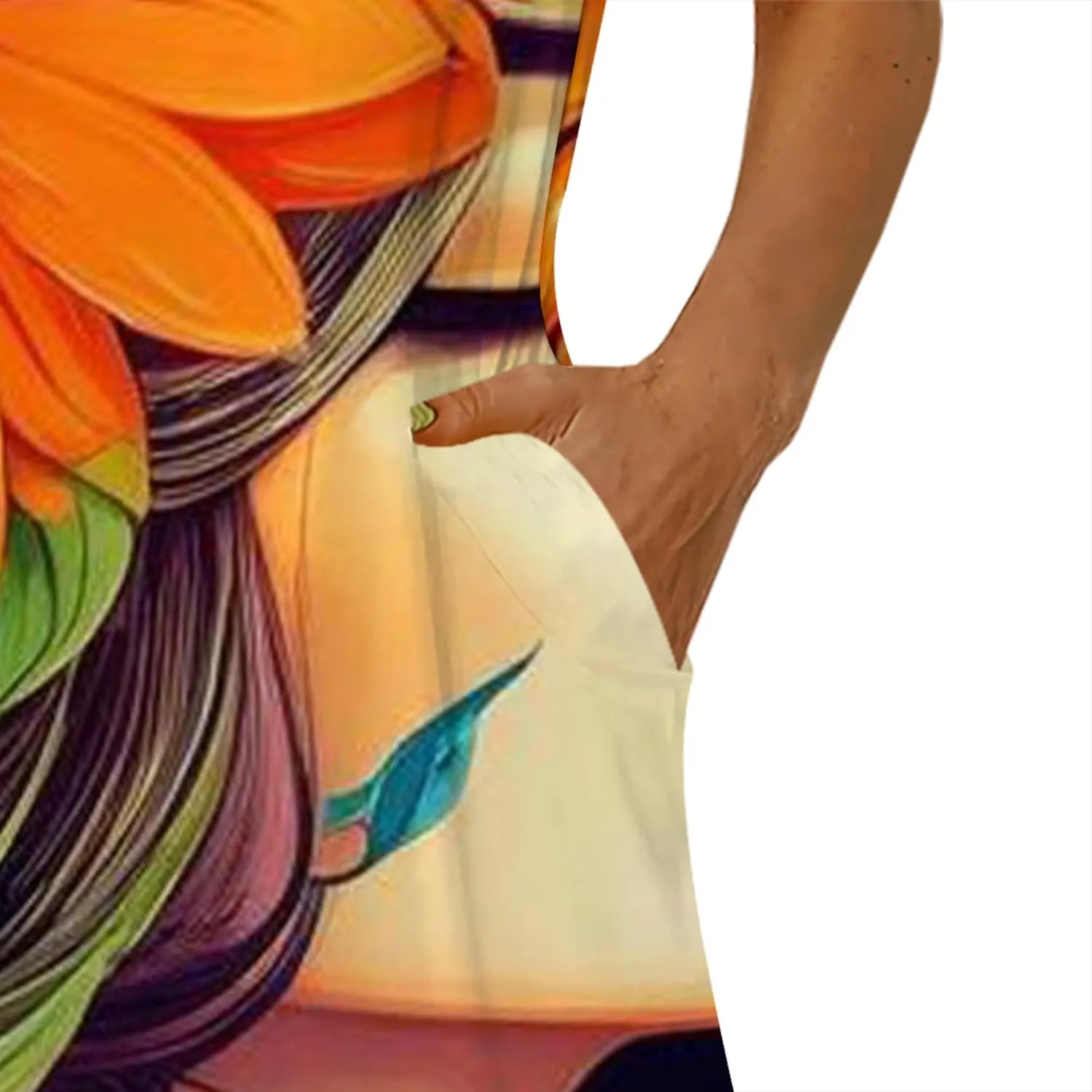 Women's Maxi Dresses Summer Spaghetti Strap Dress with Pockets Loose Flowing Maxi Skirt for Curvy Women